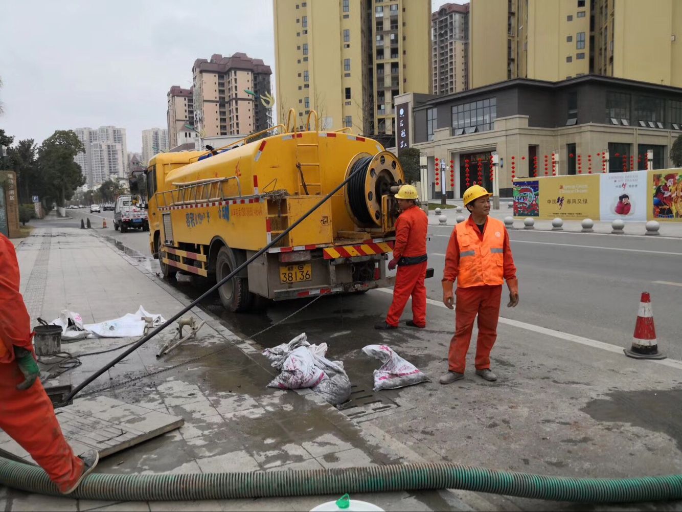 花都排污管道清淤-管道清洗
